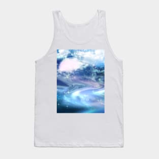 blue fantasy landscape Tank Top